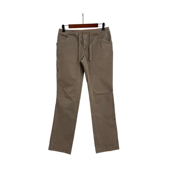 Orvis Relaxed Fit Brown Drawstring Pants Size Women's 6 - Picture 2 of 4